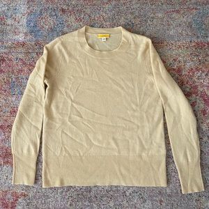 Jcrew Cashmere Light Yellow Sweater in Xsmall